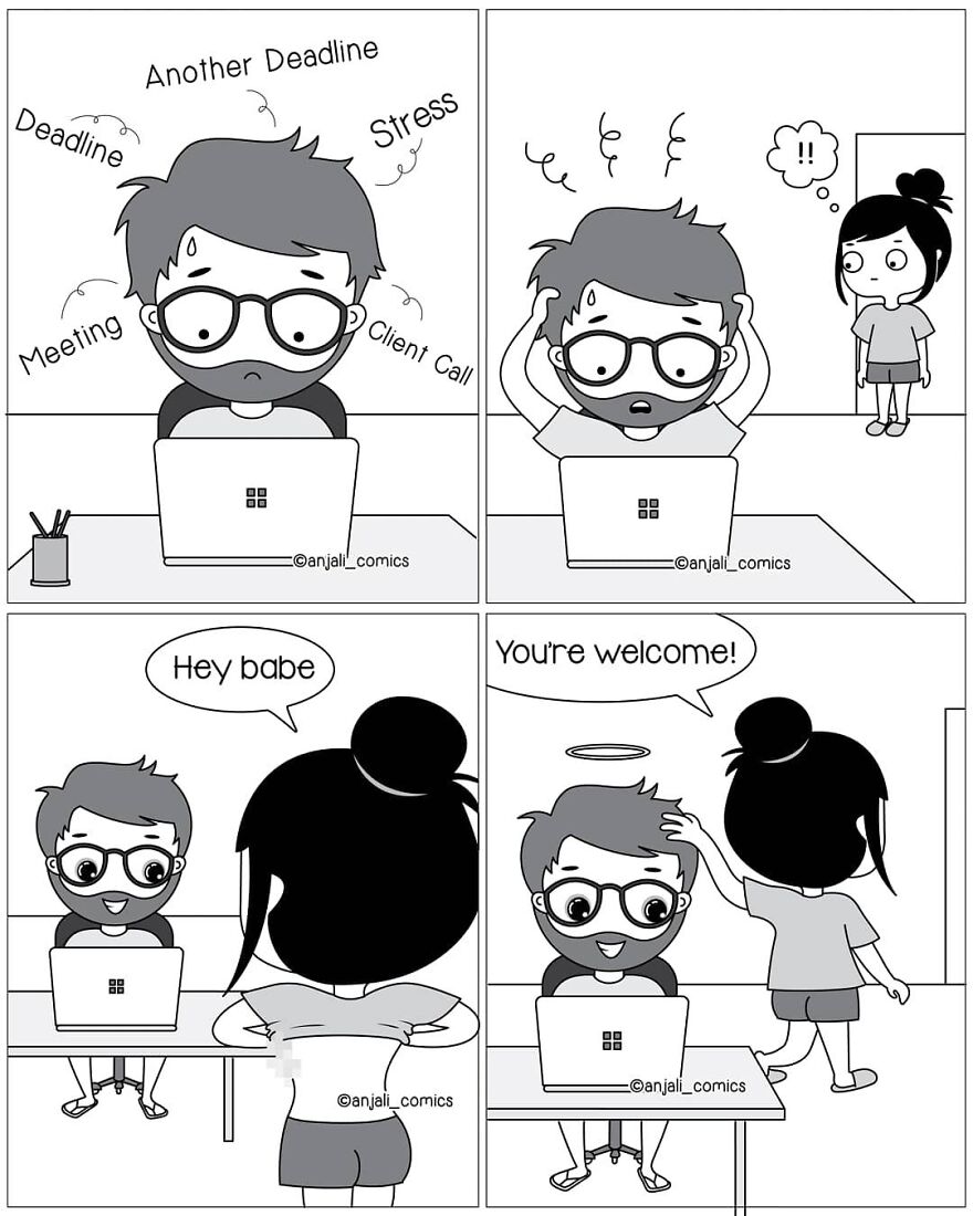 Artist Creates 20 Cute Relatable Comics About Life As A Couple - Itsaww